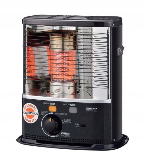 Piecyk naftowy knotowy CORONA RX 3085 3,0 kW do 45m2 + NAFTA TOYOTOMI 20 l