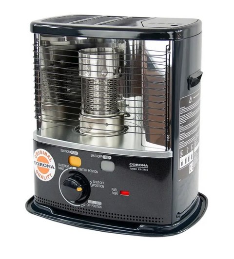 Piecyk naftowy knotowy Corona RX 2485 2,4 kW do 30m2 + NAFTA TOYOTOMI 20 l.