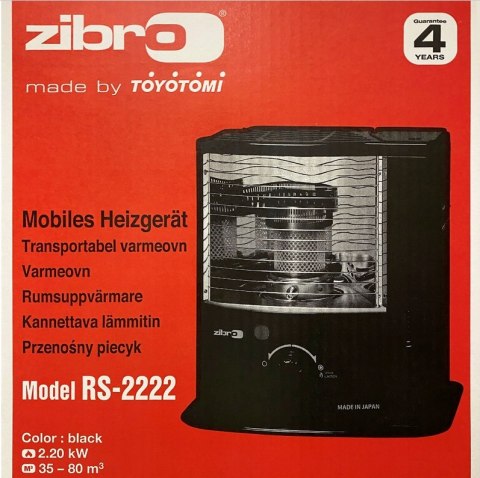 Piecyk naftowy knotowy Zibro RS 2222 / 221 2,2 kW do 30 m2 MADE IN JAPAN