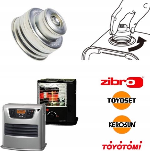 Korek zbiornika typ A ZIBRO TOYOTOMI Qlima do piecyka naftowego